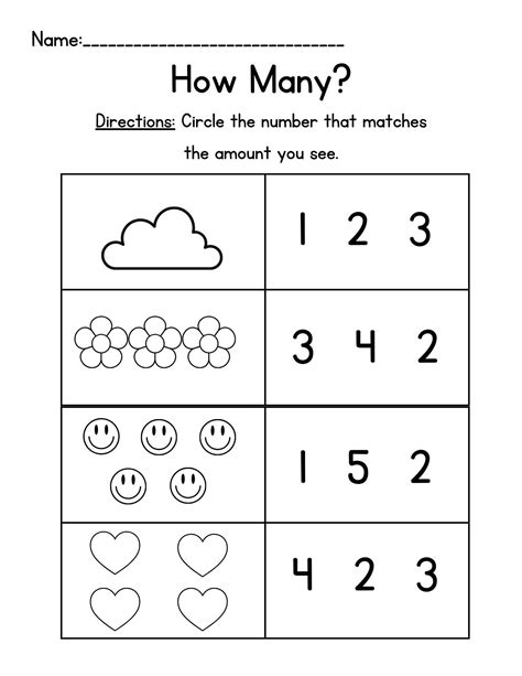 Prek Worksheets Printable