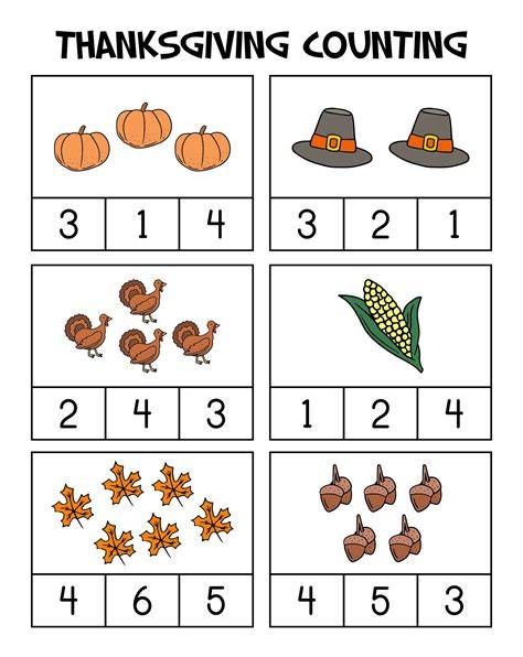 Preschool Thanksgiving Printables