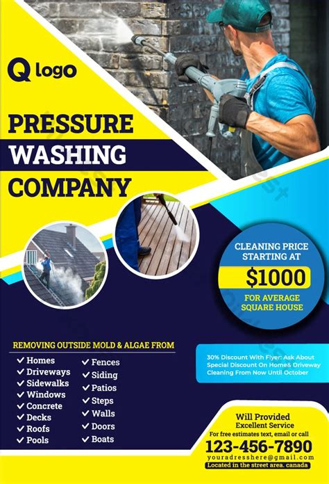 Pressure Washing Flyer Templates
