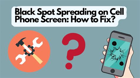 Pressure method to fix black spots on phone screen