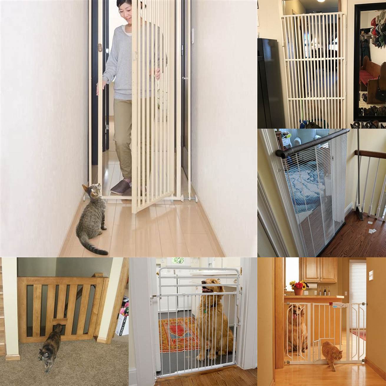 Prevents access to certain areas Cat gates can be used to keep your cat out of certain areas of your home such as the kitchen or bathroom where they could potentially injure themselves