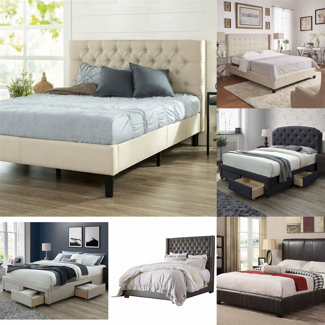 Price - Upholstered beds are often more expensive than other types of beds due to the high-quality materials used in their construction