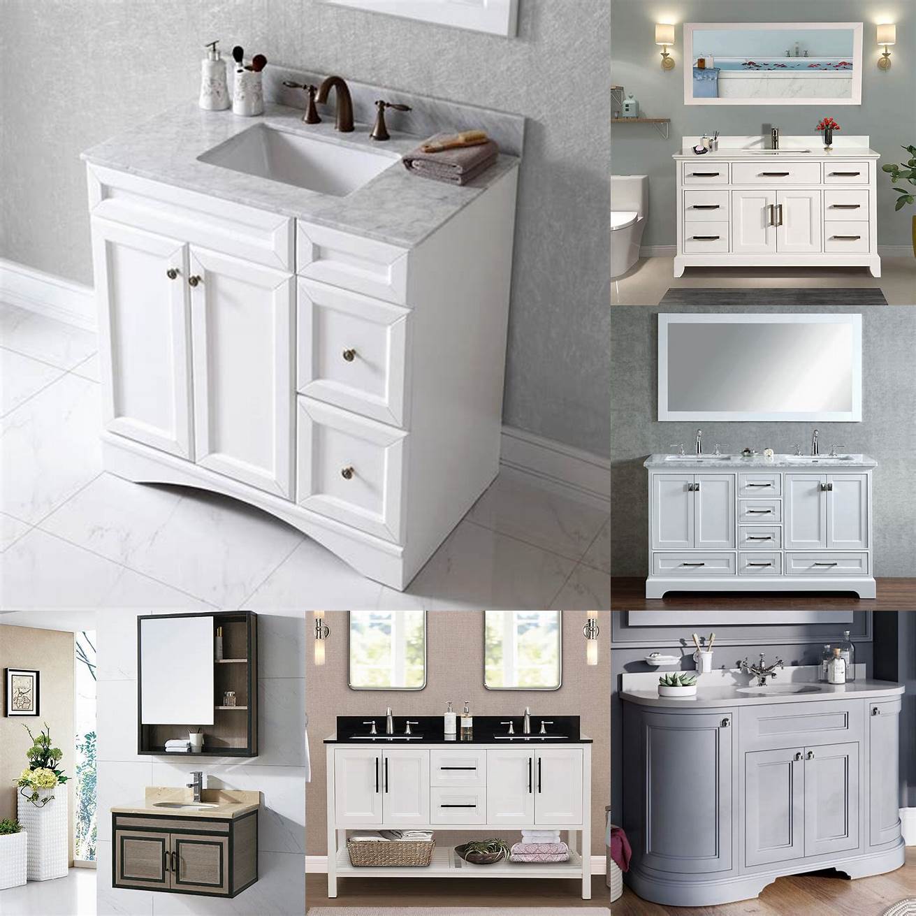 Price Set a budget and choose a vanity that fits within your price range