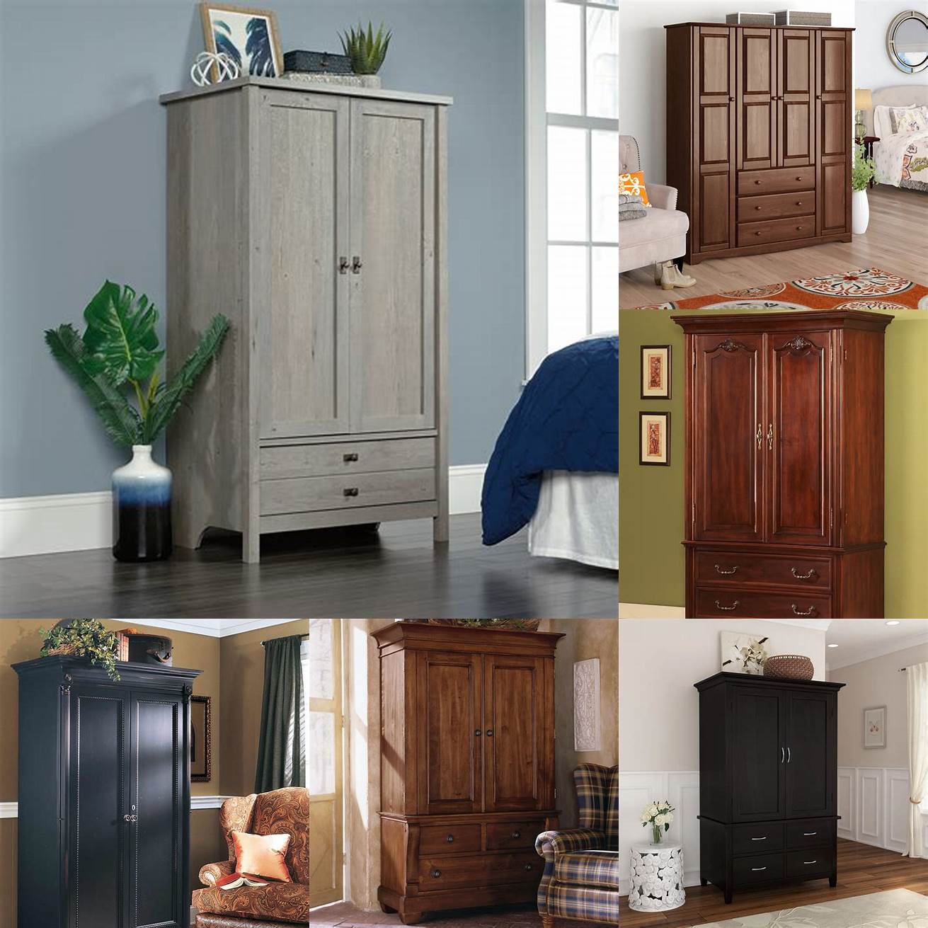 Price Set a budget and choose an armoire that fits within your budget