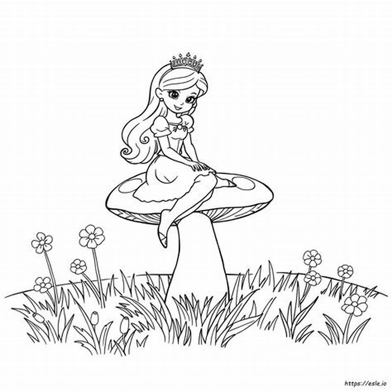 Princess Toadstool Coloring Pages
