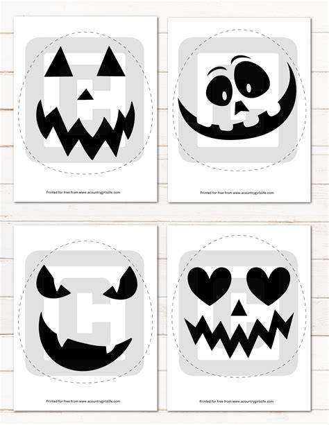 Print Pumpkin Carving Templates