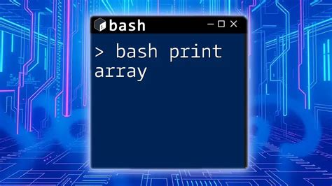 Print array elements on separate lines in Bash