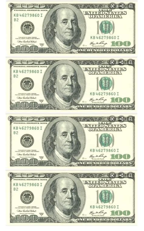 Printable 100 Dollar Bills