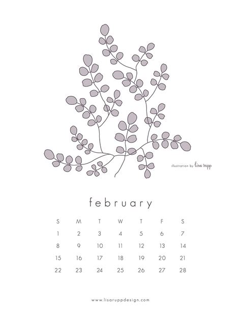 Printable 8 5 X11 Calendar