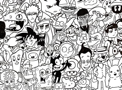 Printable 90s Cartoon Coloring Pages