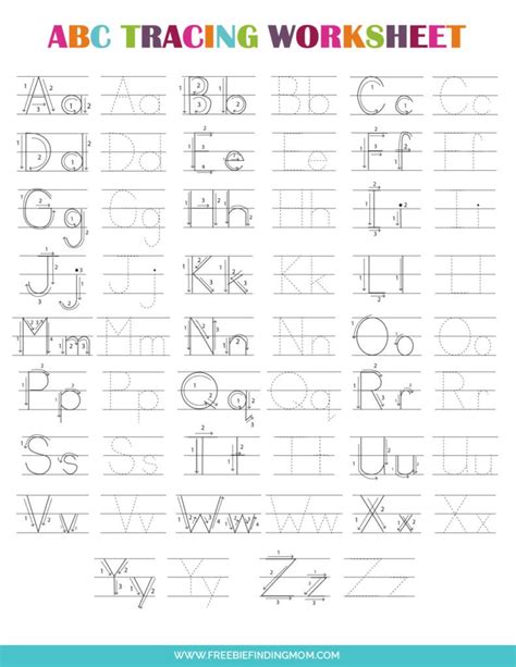 Printable Abc Tracing