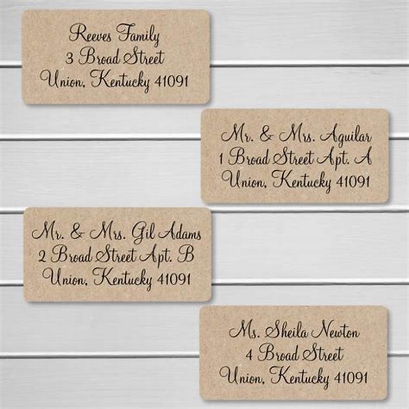Printable Address Labels For Wedding Invitations