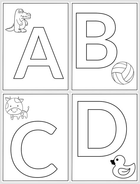 Printable Alphabet Pages For Preschoolers
