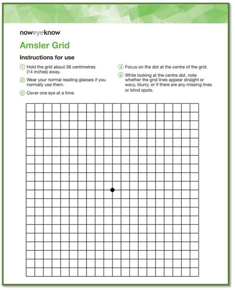 Printable Amsler Grid