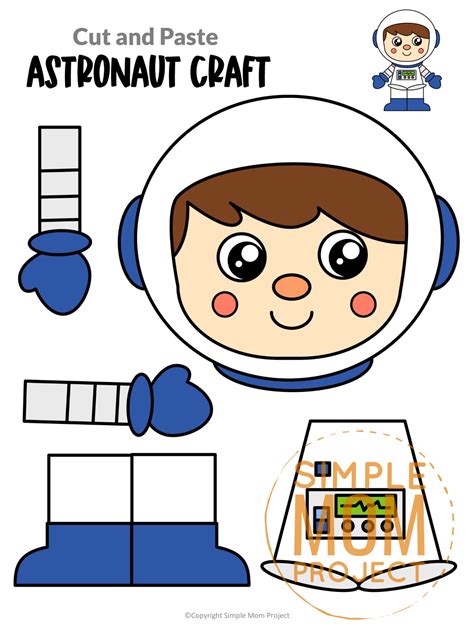 Printable Astronaut Cut Out Template