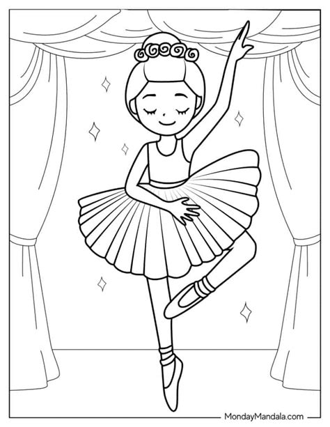 Printable Ballerina Coloring Pages