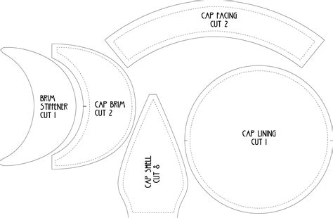 Printable Baseball Cap Pattern Free