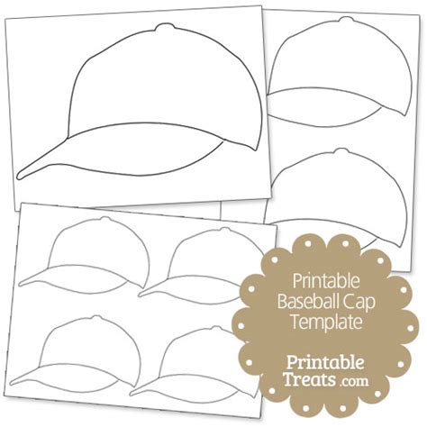Printable Baseball Hat Template