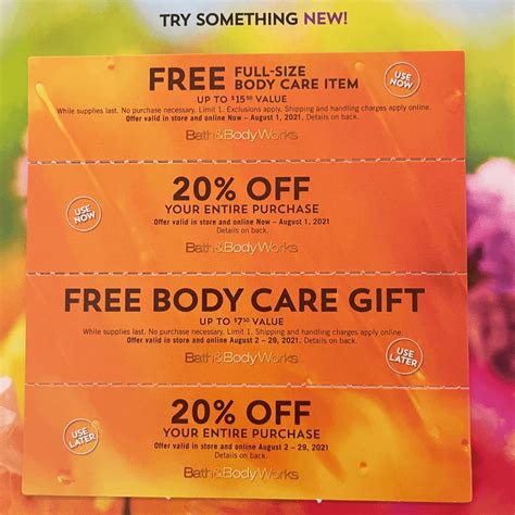 Printable Bath And Body Coupons
