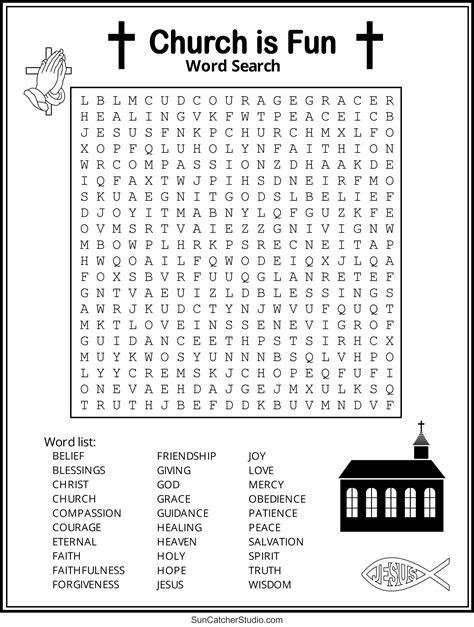 Printable Bible Word Search Puzzles For Adults