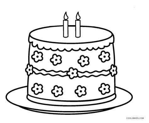 Printable Birthday Cake