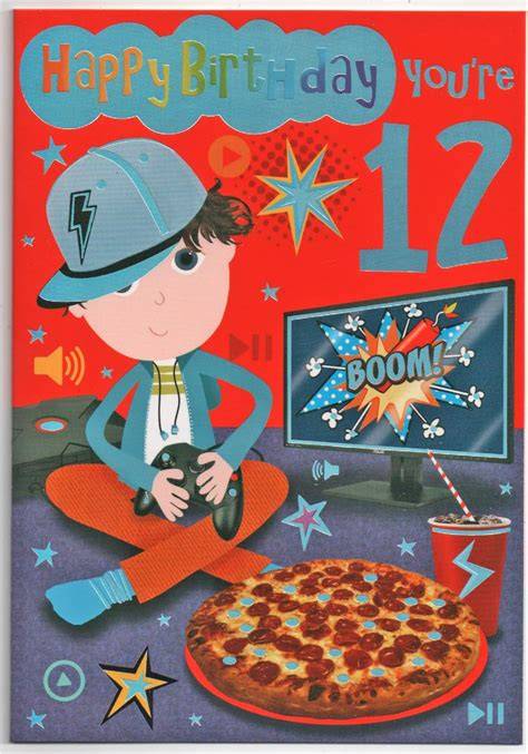 Printable Birthday Cards For 12 Year Old Boy