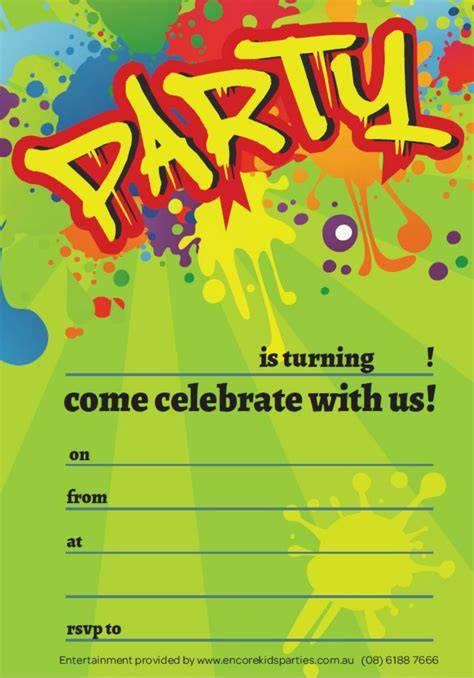 Printable Birthday Invitations For 8 Year Old Boy