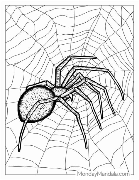 Printable Black Spiders