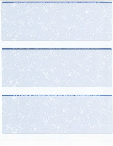 Printable Blank Check Paper