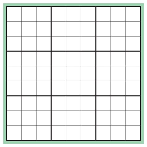 Printable Blank Sudoku Forms