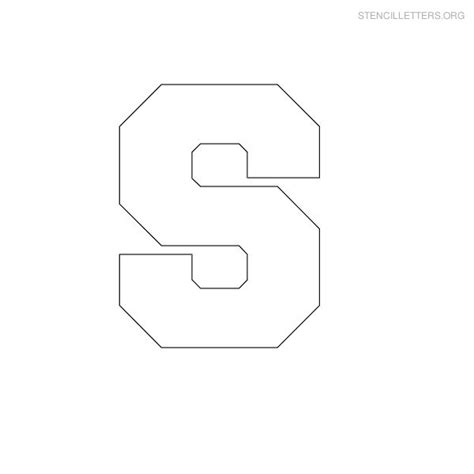 Printable Block Letter S