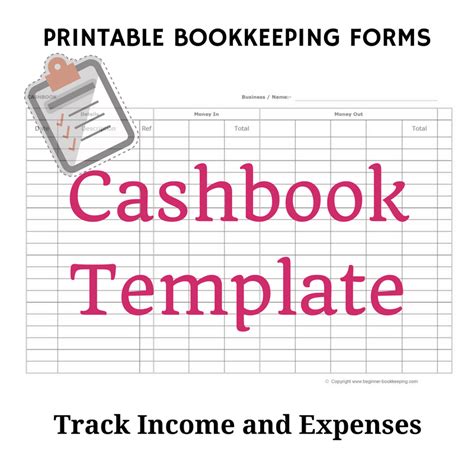 Printable Bookkeeping Template