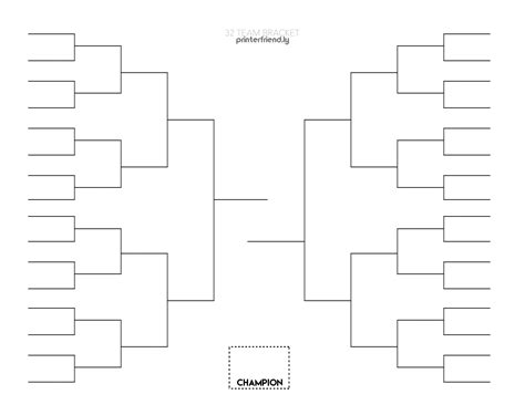 Printable Bracket Template