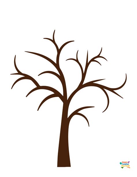 Printable Brown Tree Template