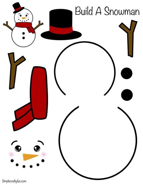 Printable Build A Snowman Template