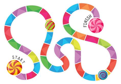 Printable Candyland Game Board