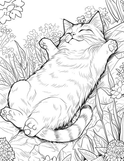 Printable Cat Coloring Pages