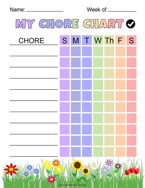 Printable Chore Schedule