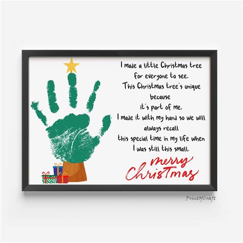 Printable Christmas Handprint Poem