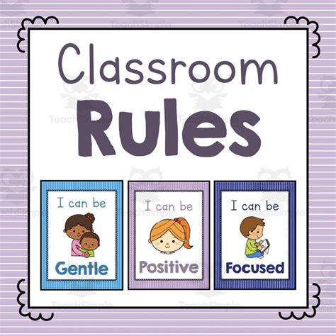 Printable Classroom Rules Clipart