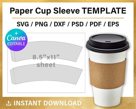 Printable Coffee Cup Sleeves