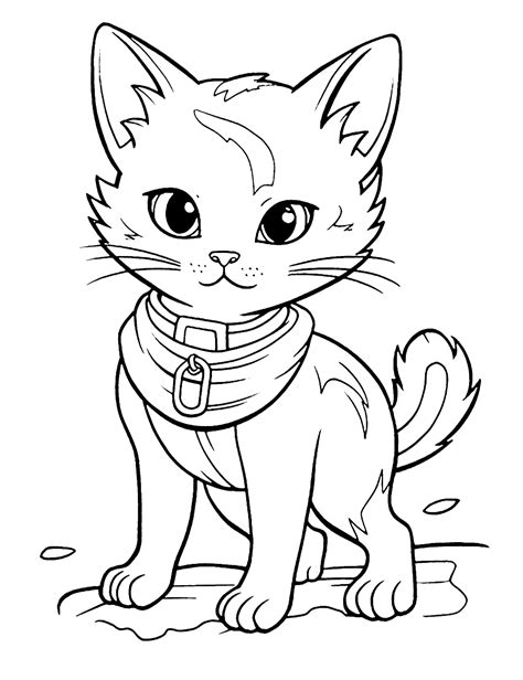 Printable Coloring Cats