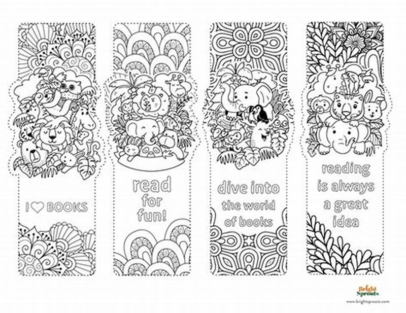 Printable Coloring Free Printable Bookmarks To Color
