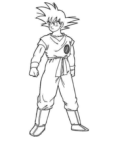 Printable Coloring Pages Dragon Ball Z