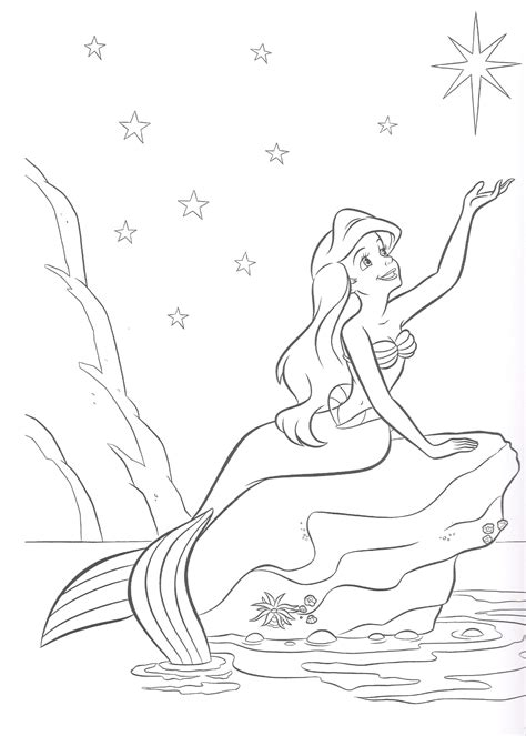 Printable Coloring Pages Little Mermaid