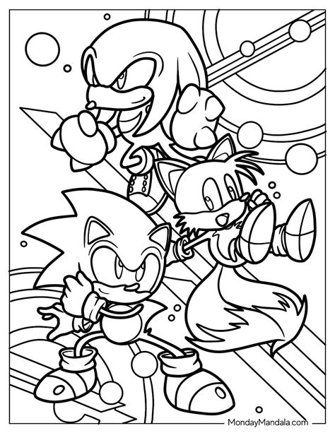 Printable Coloring Pages Sonic