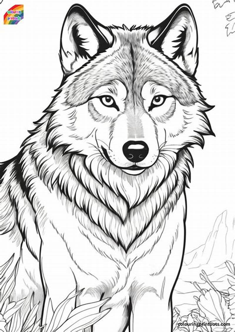 Printable Coloring Pages Wolves