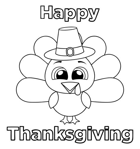 Printable Coloring Sheets For Thanksgiving Free