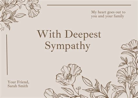 Printable Condolence Cards
