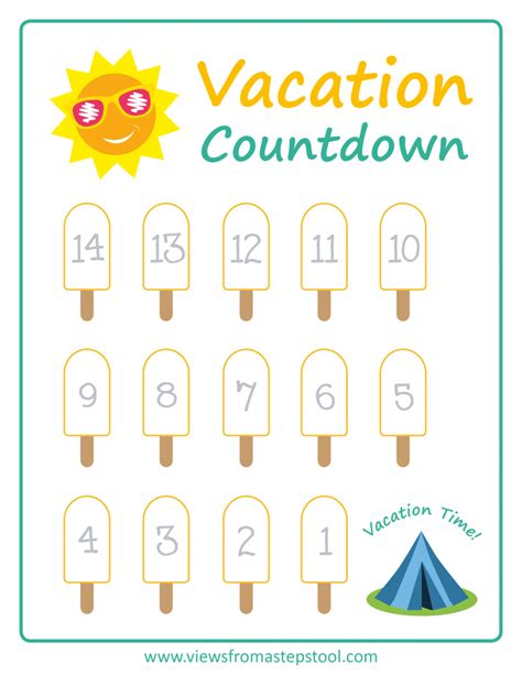 Printable Countdown To Summer